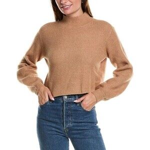 NWT Saltwater Luxe Cozy Sweater Pecan Dropped‎ Shoulder Medium Chic Turtleneck